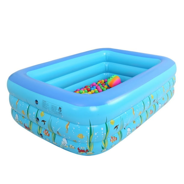 Inflatable Swimming Paddling Pool Family Kids Fun Above Ground Graden Backyard